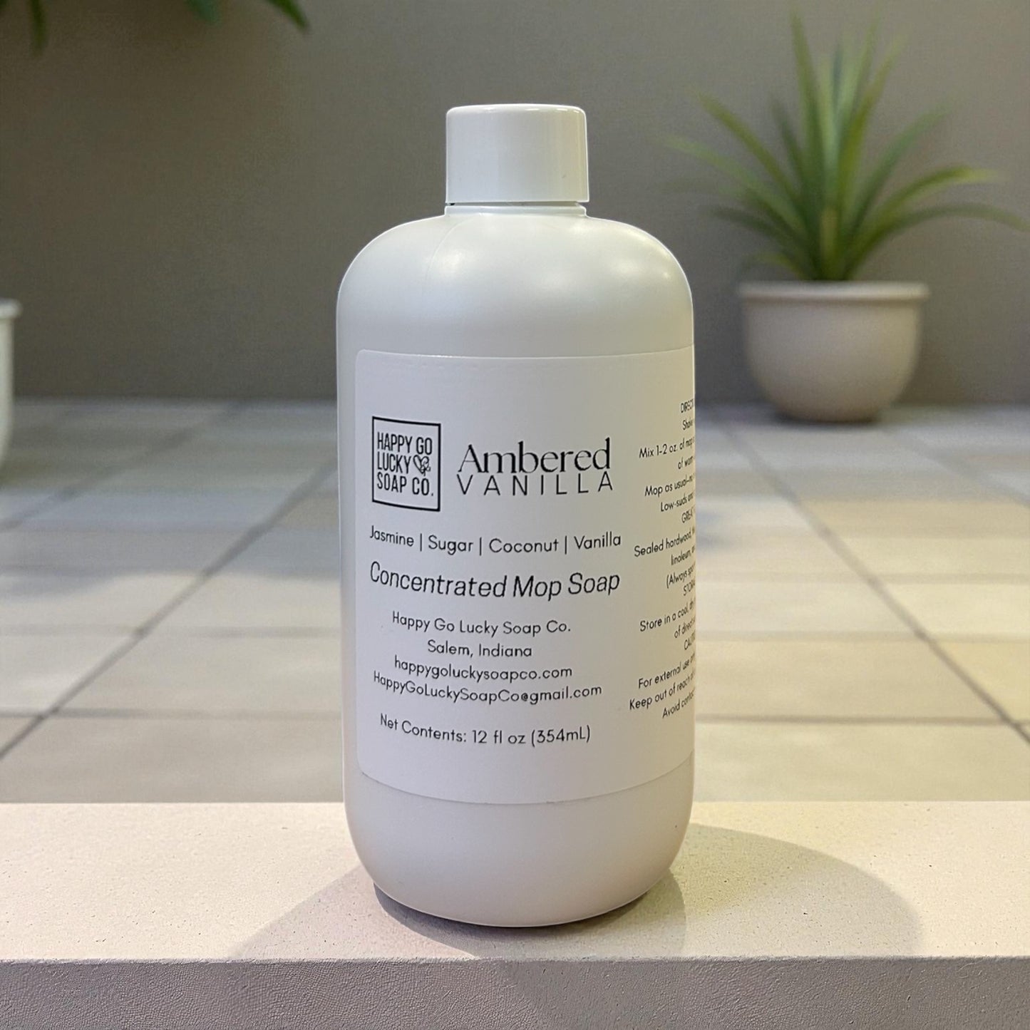 Ambered Vanilla Mop Soap 12oz.